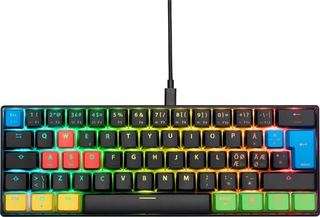 NOS C-450 Mini PRO RGB gaming tangentbord