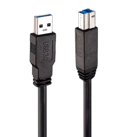 Lindy 43098 USB-kabel USB 3.2 Gen 1 10 m USB A till USB B svart