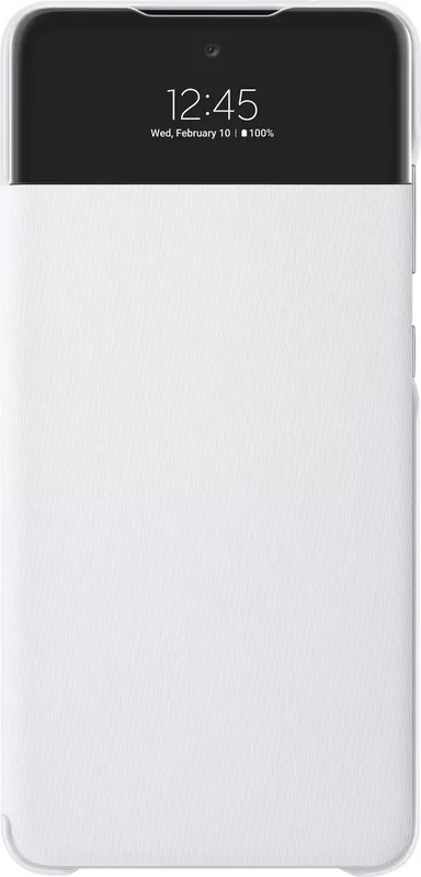 Samsung S View plånboksfodral för Galaxy A72 (vitt)