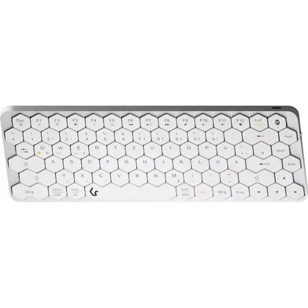 KeySonic KSK-5020BT-S (DE) trådlöst mini-tangentbord, Bluetooth, silver