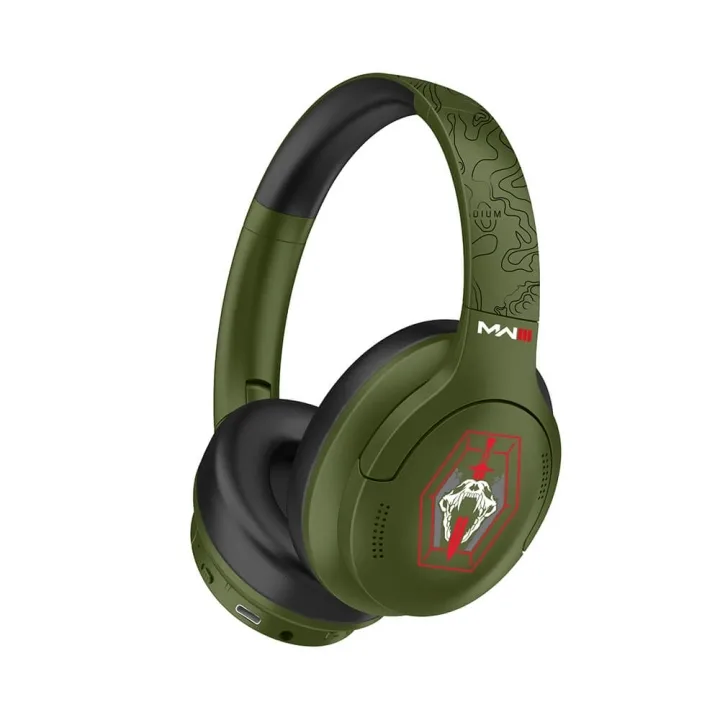 Call of Duty MW3 trådlösa over-ear-hörlurar med ANC, gröna