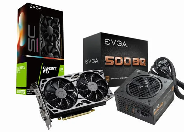EVGA GeForce GTX 1660 SUPER SC ULTRA GAMING + EVGA 500W BQ PSU BU