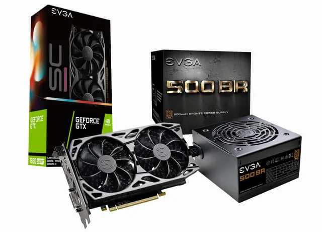 EVGA GeForce GTX 1660 SUPER SC ULTRA GAMING + EVGA 500W BR PSU BU
