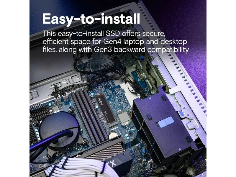 1 TB Crucial P310 SSD, M.2 2280 NVMe PCIe 4.0, with heatsink