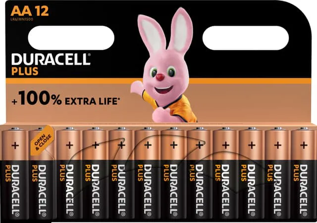 Duracell Plus Power AA-batteri (12-pack)