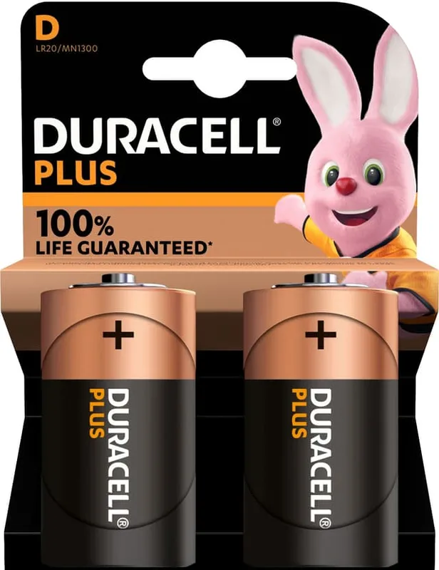 Duracell Plus D (Mono) MN1300 LR20 1,5 V, 2-pack