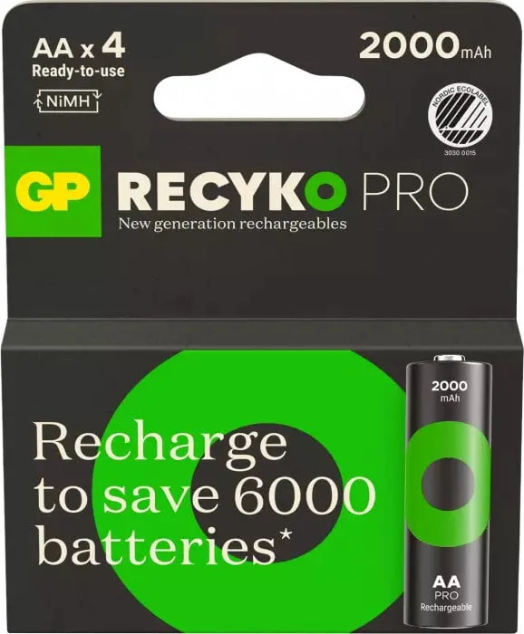 GP ReCyko Pro AA-batteri