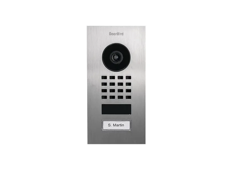 DoorBird D1101V, Rostfritt stål, IP65, Rostfritt stål, Vågrät, 802.3af, IEEE 802.3af