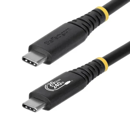 StarTech.com CC2M20GUSB4TP USB-kabel USB4 Gen 2x2 2 m USB C Sort