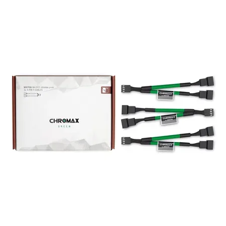 Noctua NA-SYC1 CHROMAX.GREEN förlängningskablar 3-pack