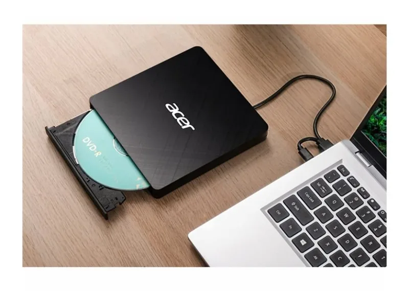 Acer extern DVD-brännare, USB, svart