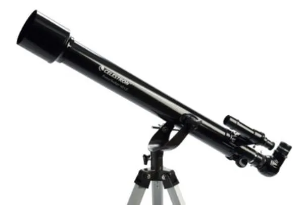 Celestron PowerSeeker 60AZ, Svart, Gjuten aluminium, Starry Night Basic Edition, SkyPortal App, 711 mm