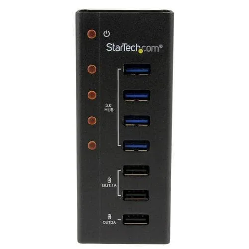StarTech.com USB 3.0-hubb med 4 portar plus 3 dedicerade USB-laddningsportar