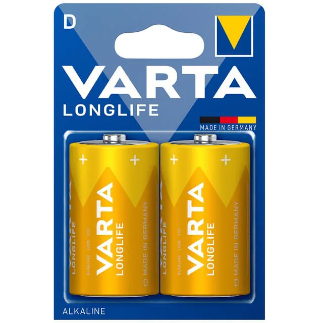 VARTA LongLife LR20/D 2-pack Alkaliska batterier