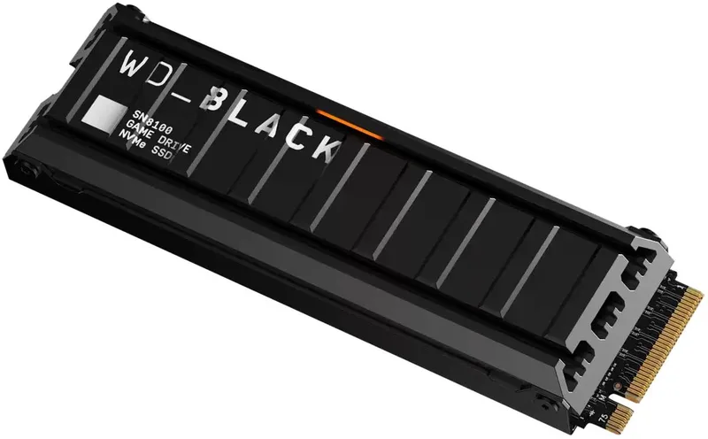 2 TB WD Black SN8100 SSD, M.2 2280 NVMe PCIe Gen.5, med kylfläns