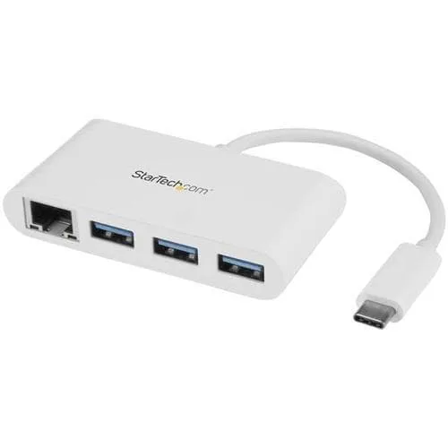 StarTech.com USB 3.0-hubb med 3 portar och Gigabit Ethernet