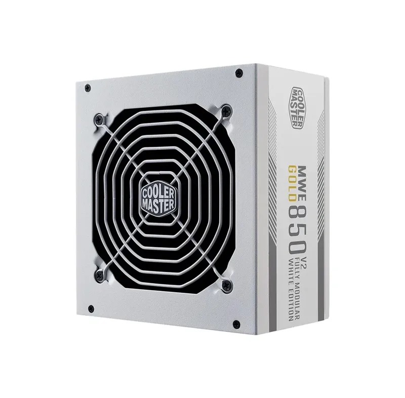 Cooler Master MWE 850W V2, ATX 3.1, 120 mm fläkt, 80PLUS Gold, semipassivt, löstagbara kablar