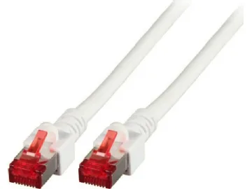 Patchkabel RJ45, CAT6 250Mhz, 0, 15m weiss, S-STP(S/FTP), LSOH