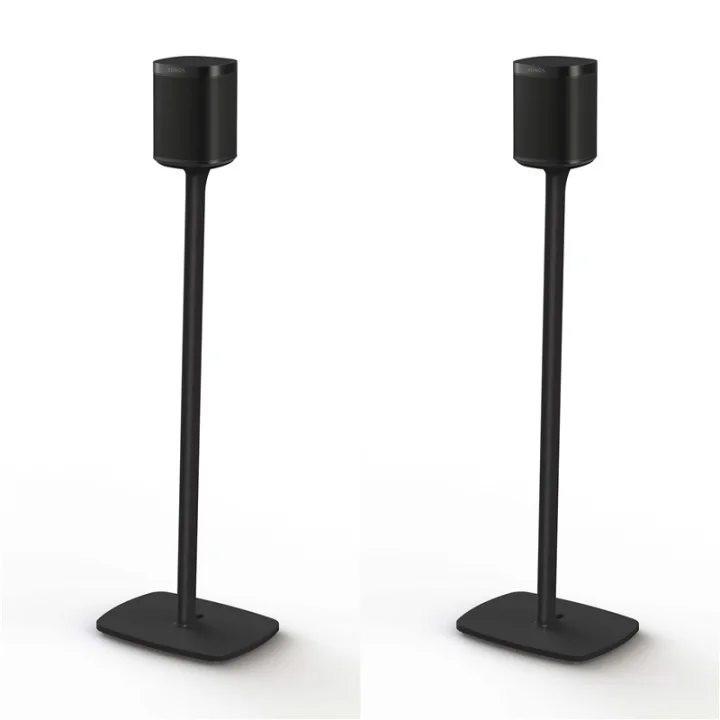 FLEXSON Golvställ för Sonos ONE/ONE SL/PLAY:1 Svart 2-pack