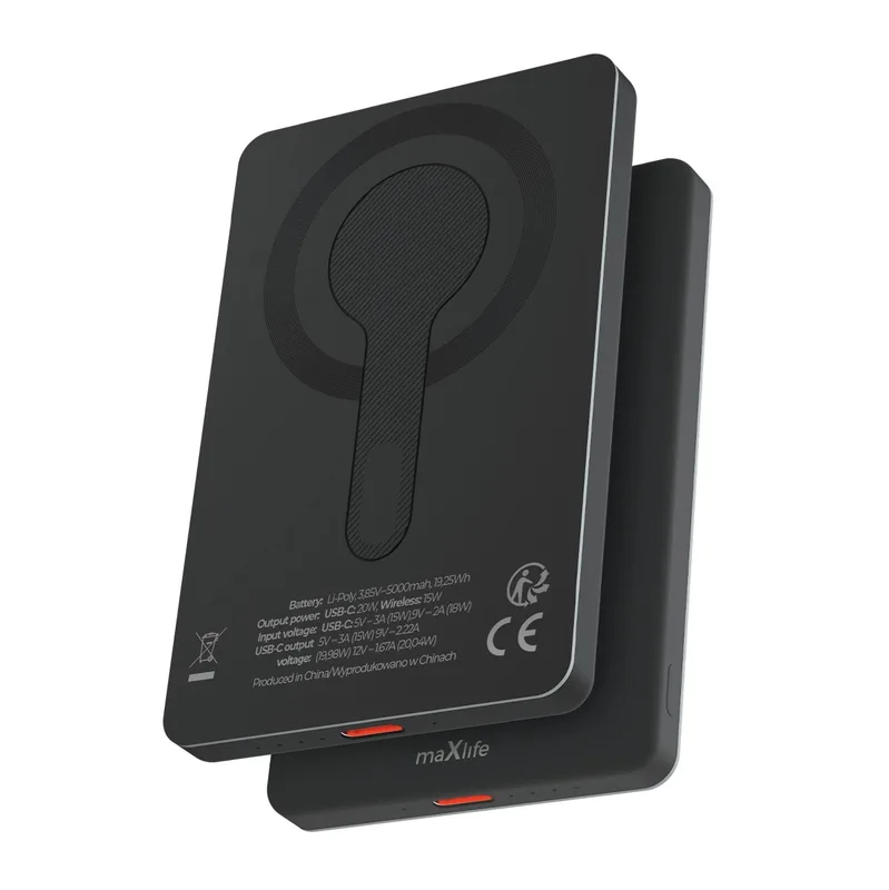 Magsafe kompatibel 5000Mah PD 20W Snabb trådlös magnetisk Powerbank