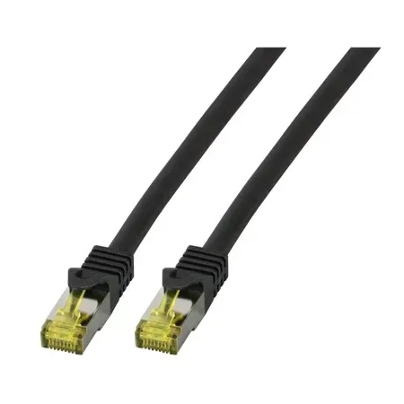 EFB Elektronik MK7001.0,25B nätverkskabel Cat6a S/FTP 0,5 m svart