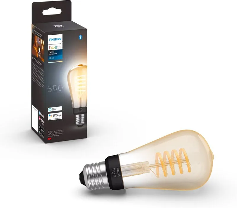 Philips Hue White Ambience Filament 7W / ST64 / E27 / 1-pack