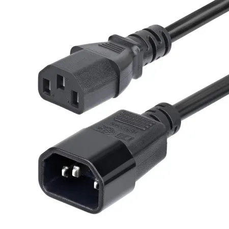 StarTech.com förlängningsnätkabel 4,5 m, C14 till C13, 15 A 250 V, KEMA-KEUR