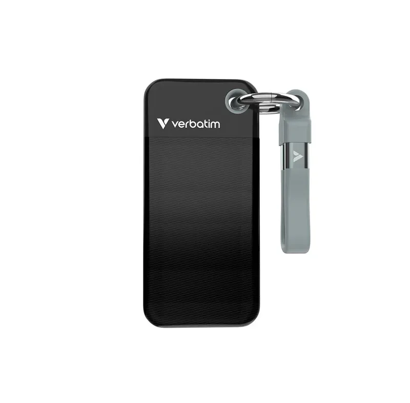 Verbatim Pocket 2 TB Extern SSD-disk USB-C® (USB 3.2 Gen 2) Svart, Grå 32194