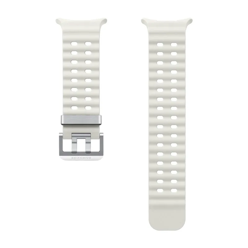 Samsung Galaxy Watch Ultra Marine band, vit sand