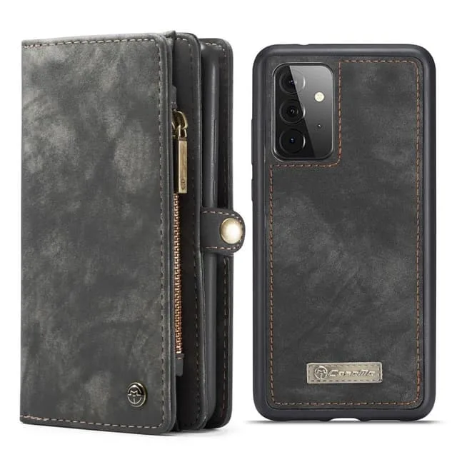 CaseMe Samsung Galaxy A72 Retro läder plånboksfodral