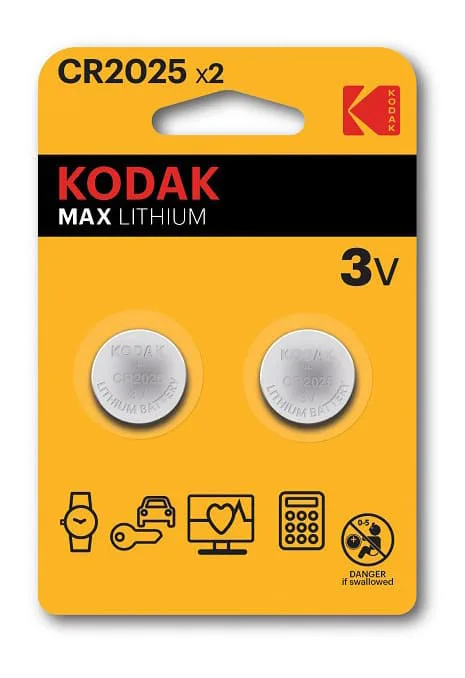Kodak Max lithium CR2025 battery