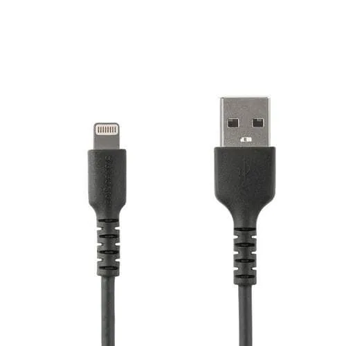 StarTech.com 1m tålig svart USB-A till Blixtkabel