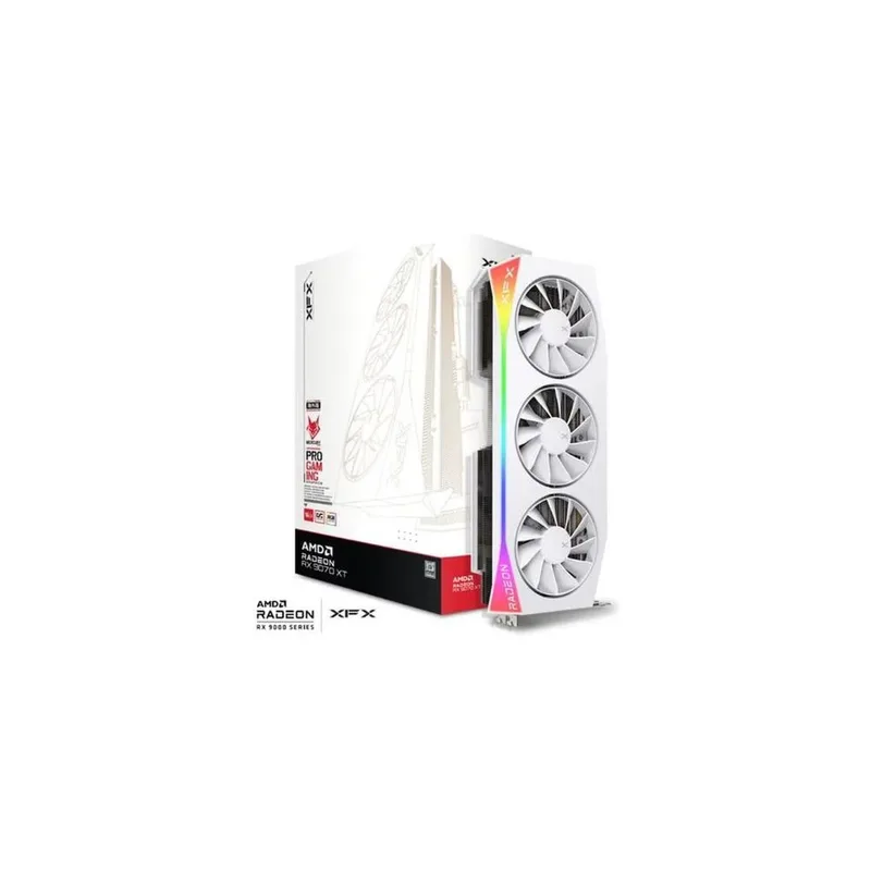 XFX Mercury Radeon RX 9070 XT OC RGB 16GB White