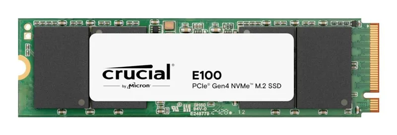 2 TB Crucial E100 SSD, M.2 2280 NVMe PCIe 4.0