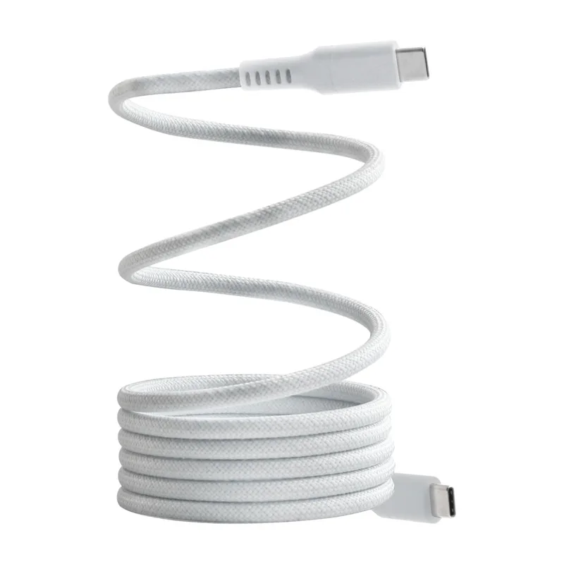 Dacota Platinum magnetisk USB-C till USB-C-kabel 1,5 m, vit