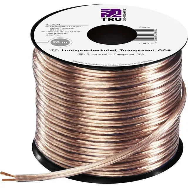 TRU COMPONENTS 1567141 Højtalerkabel