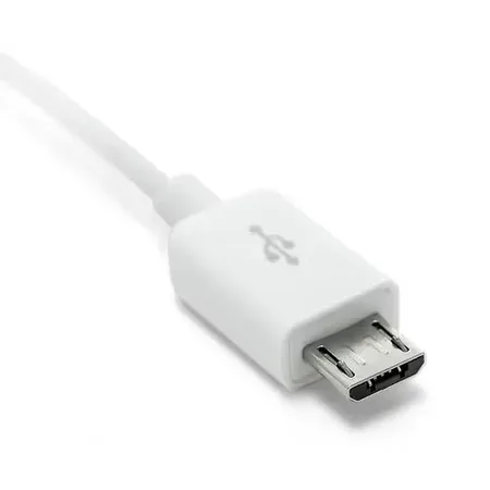 GRATEQ 85020 USB 2.0-kabel 1,5 m, Micro-USB A till USB A, vit