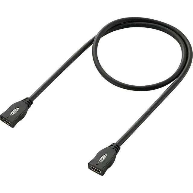SpeaKa Professional SP-1793612 HDMI-förlängningskabel, 1 m, ARC, guldpläterad