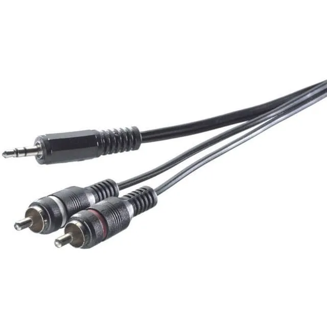 SpeaKa Professional RCA/teleplugg ljudkabel 5 m