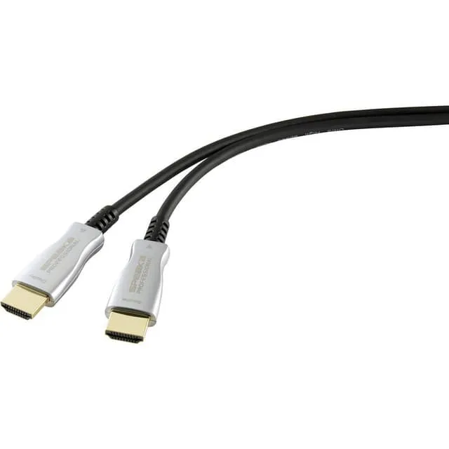 SpeaKa Professional HDMI Anslutningskabel 50.00 m SP-9019356 Skärmad Svart [1x HDMI hane