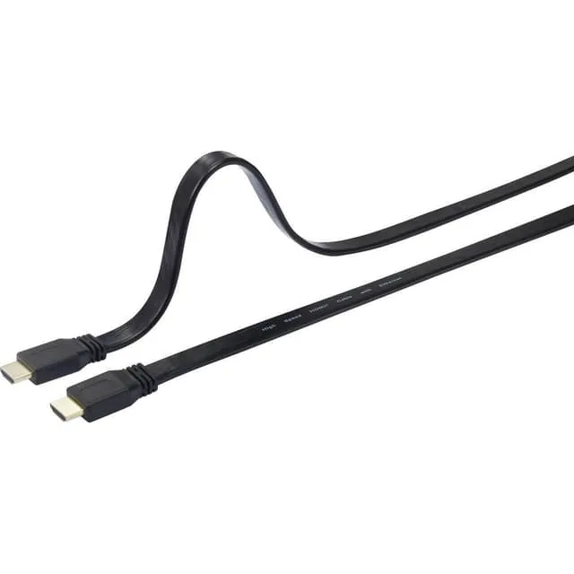 SpeaKa Professional HDMI Anslutningskabel 5.00 m SP-7541956 Audio Return Kanal, guldpläterad kontakt, Högflexibel, Ultr