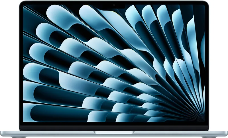 Apple MacBook Air 13,6-tum med M5-chip: Byggd för AI, Liquid Retina-skärm, 16GB enhetligt minne, 10-kärnig processor och 10-kärnig grafik, 1TB SSD, Touch ID, wifi 7, himmelsblå