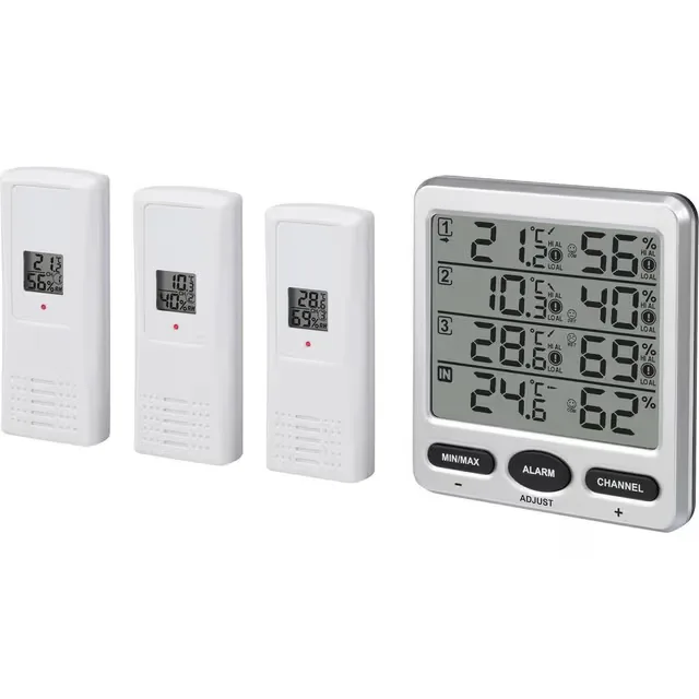 Renkforce Trådlös termo-/hygrometer Silver