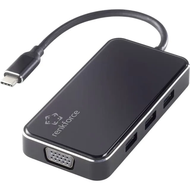 Renkforce USB-C® Notebook Dockingstation Passar till