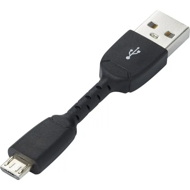 Renkforce USB-kabel USB 2.0 USB-A kontakt, USB-Micro-B-kontakt 0.05 m Svart RF-4260171