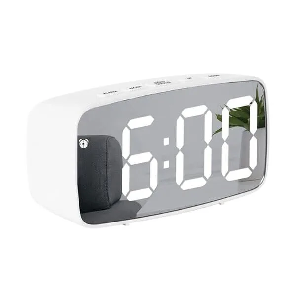 LED Väckarklocka Arc med vita siffror