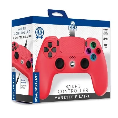 Trade Invaders Trådbunden handkontroll för PS4 med 3M-kabel