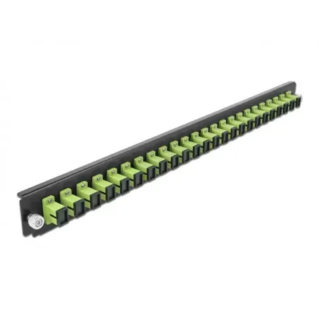 Delock fiberspliceback för rack, 1U, 24 SC-portar