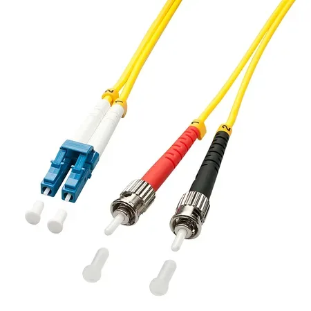Lindy 1m LC/ST InfiniBand- och fiberoptisk kabel Flerfärgad, Gul