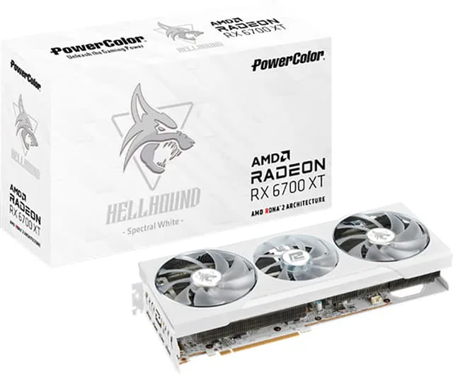 PowerColor Hellhound Spectral White RX 6700XT